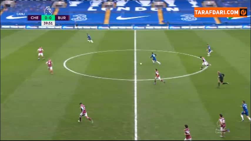 گل سزار آزپیلیکوئتا به برنلی (چلسی 1-0 برنلی)