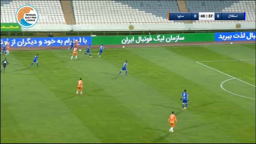 گل حسین مالکی به استقلال (استقلال 0-1 سایپا)