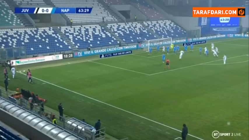 گل کریستیانو رونالدو به ناپولی (یوونتوس 1-0 ناپولی)