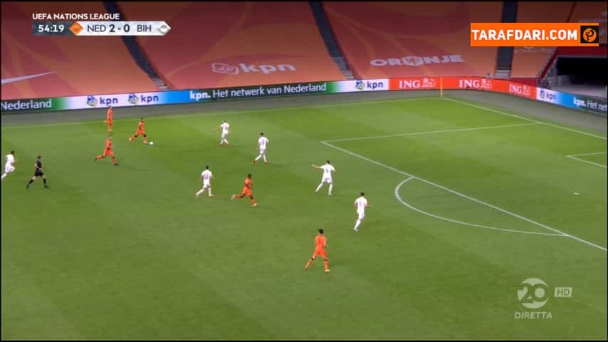 گل ممفیس دیپای به بوسنی (هلند 3-0 بوسنی)