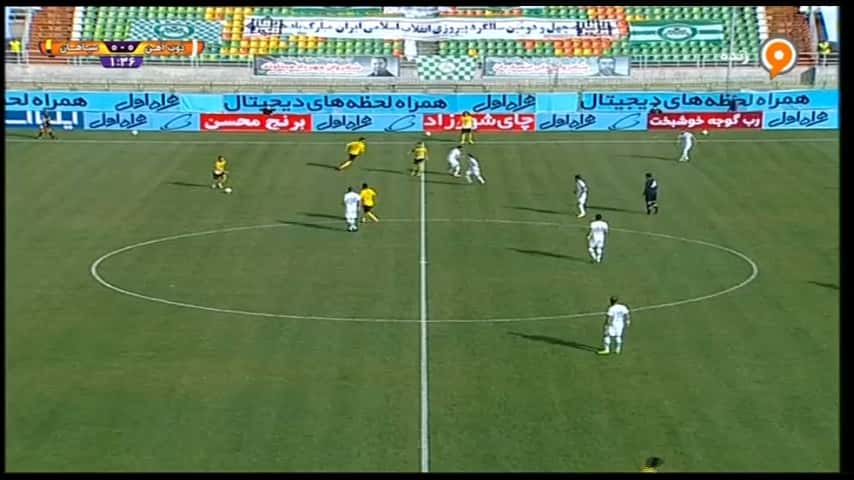 گل محمد محبی به ذوب آهن (ذوب آهن 0-1 سپاهان)