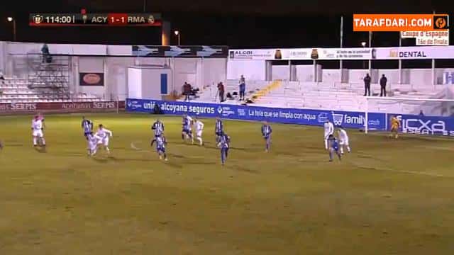 گل کازانوا به رئال مادرید (آلکویانو 2-1 رئال مادرید)