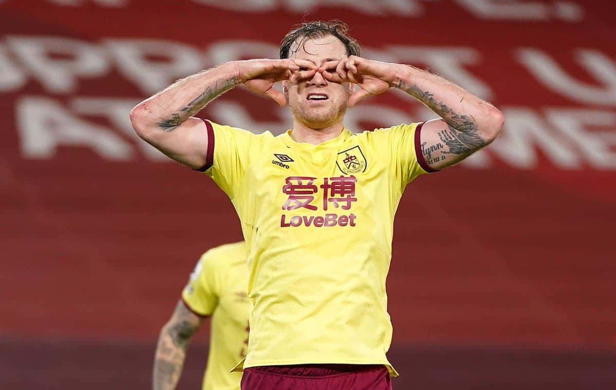 برنلی / Burnley / لیگ برتر انگلیس / گلزنی مقابل لیورپول