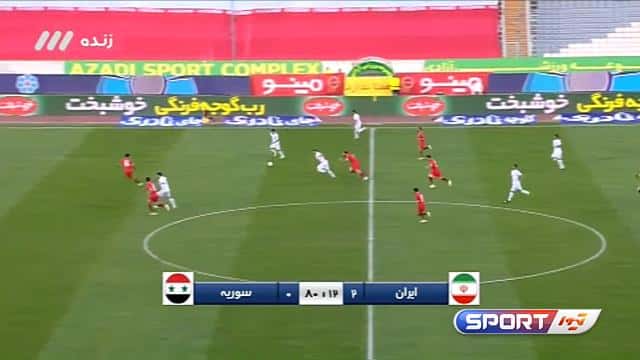 گل کریم انصاری فرد به سوریه (ایران 3-0 سوریه)