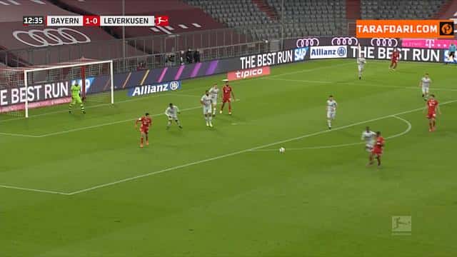 گل یاشوا کیمیش به بایرلورکوزن (بایرن مونیخ 2-0 بایرلورکوزن)