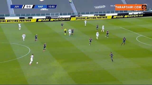 گل کریستیانو رونالدو به ناپولی روی حرکت زیبای فدریکو کیه زا (یوونتوس 1-0 ناپولی)