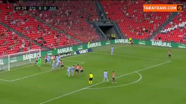 گل اینیگو مارتینز به بارسلونا (اتلتیک بیلبائو 1-0 بارسلونا)