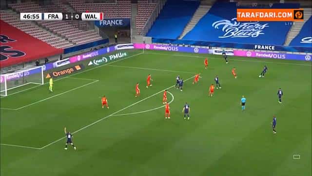 گل دیدنی آنتوان گریزمان به ولز (فرانسه 2-0 ولز)