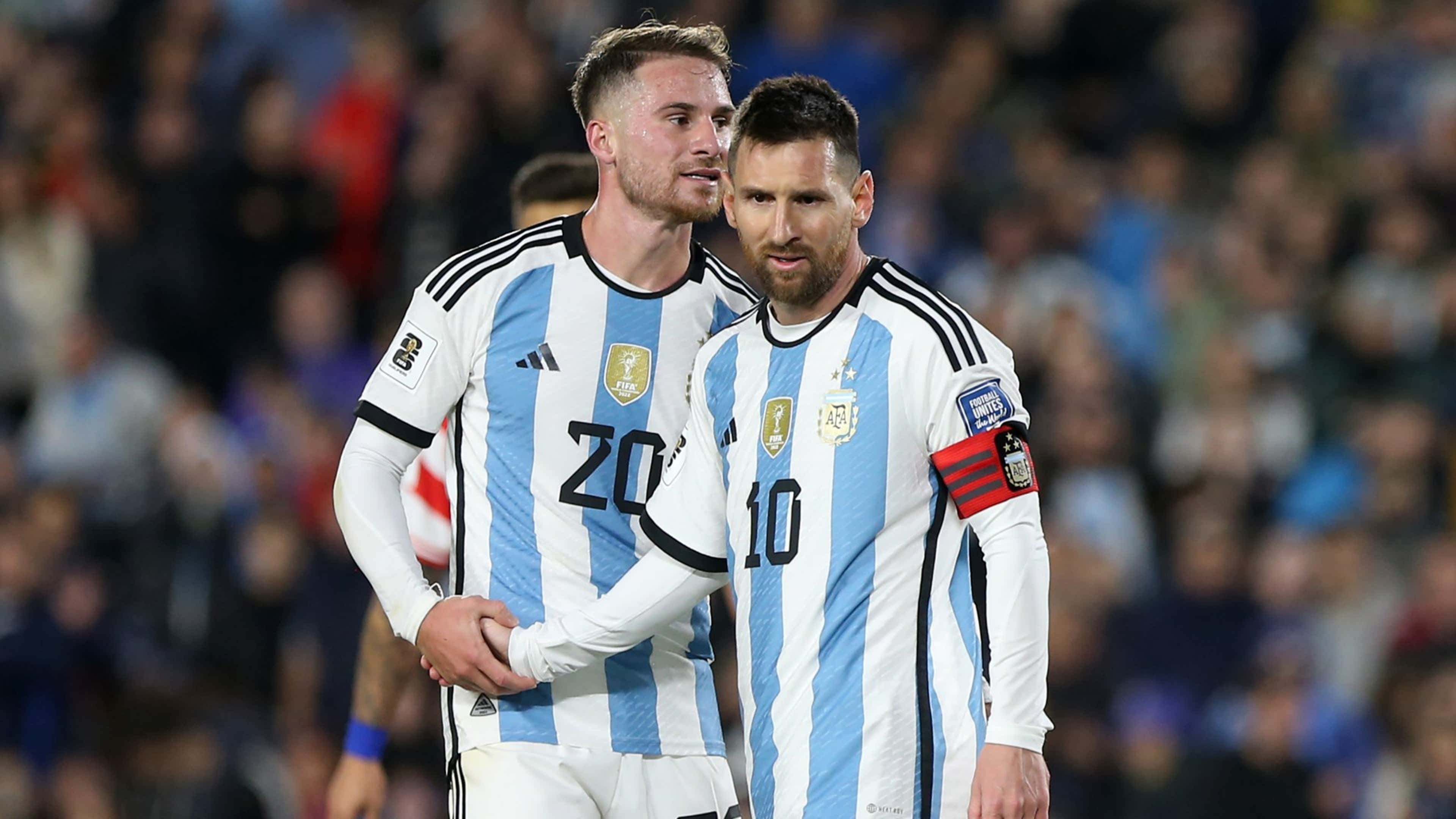 لیونل مسی و الکسیس مک آلیستر در تیم ملی آرژانتین