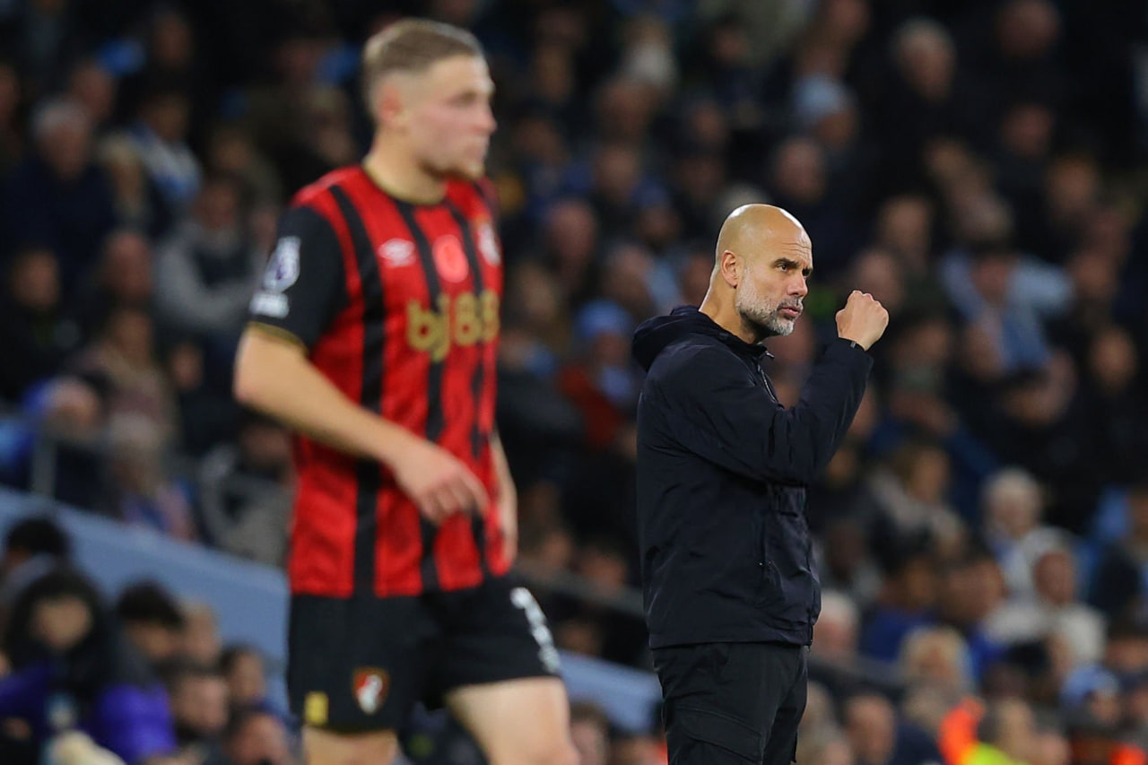 سرمربی منچسترسیتی - منچسترسیتی و بورنموث در لیگ برتر انگلیس