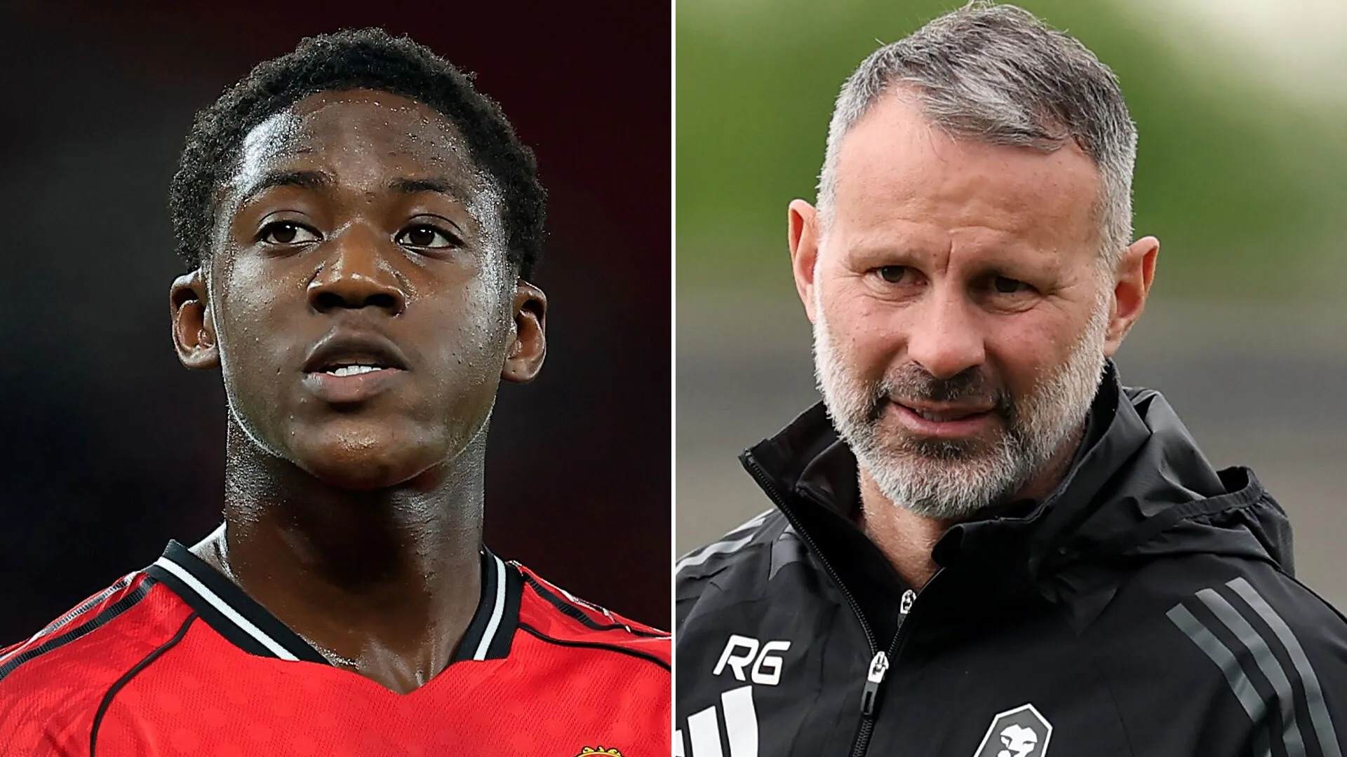 رایان گیگز و کوبی مینو در منچستریونایتد