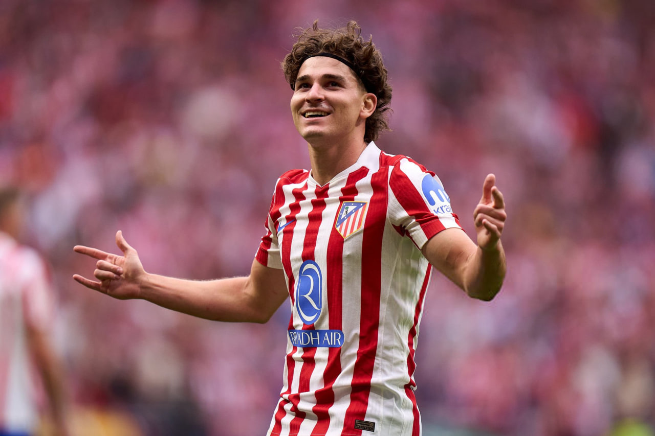 شادی گل خولیان آلوارز به رئال مادرید