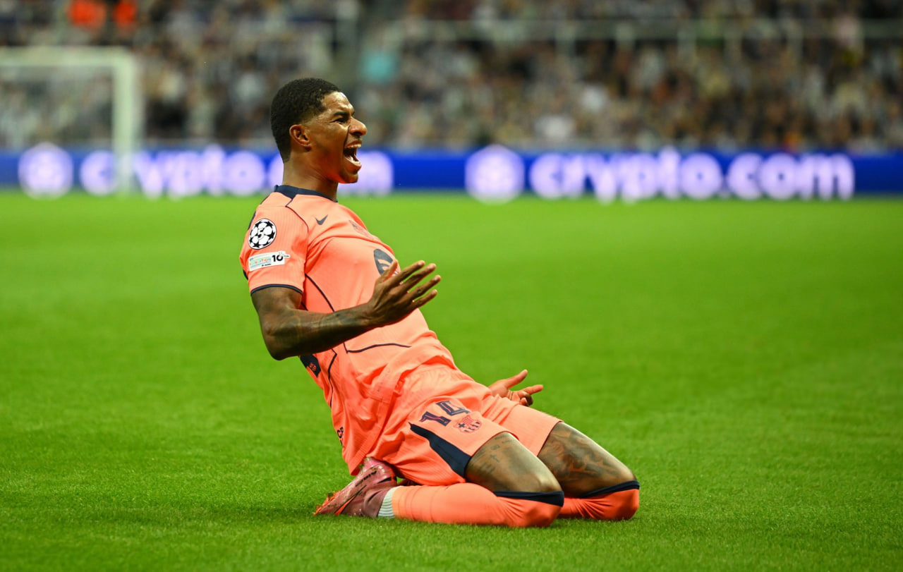 خوشحالی گل مارکوس رشفورد مقابل نیوکاسل