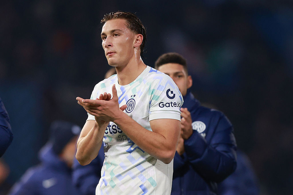 فرانچسکو پیو اسپوزیتو مهاجم ایتالیایی اینتر در بازی مقابل پیزا 2025