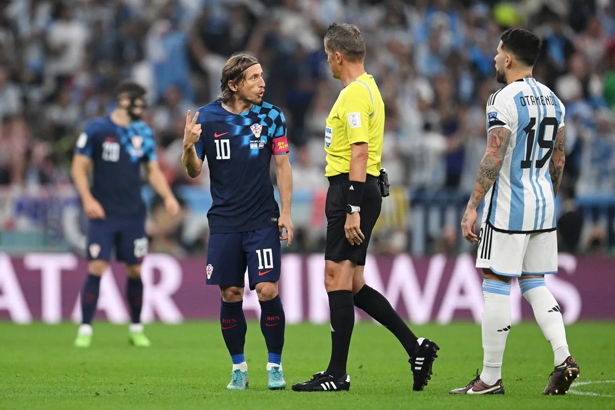 لوکا مودریچ و دنیله اورساتو در جام جهانی 2022