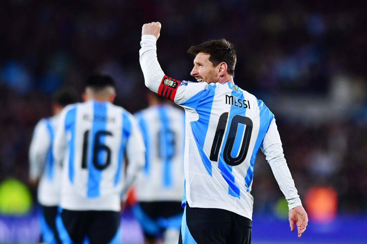 لیونل مسی - کاپیتان تیم ملی آرژانتین مقابل ونزوئلا -