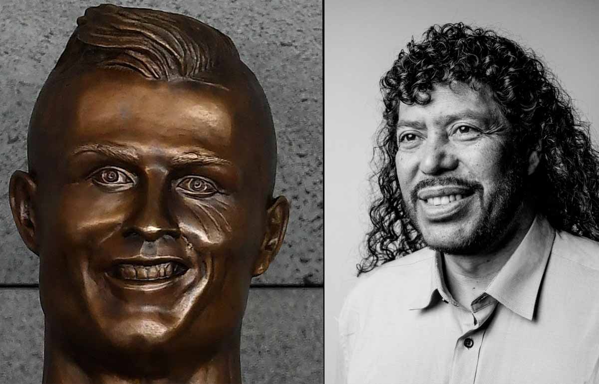 رنه هیگوئیتا - مجسمه کریستیانو رونالدو 