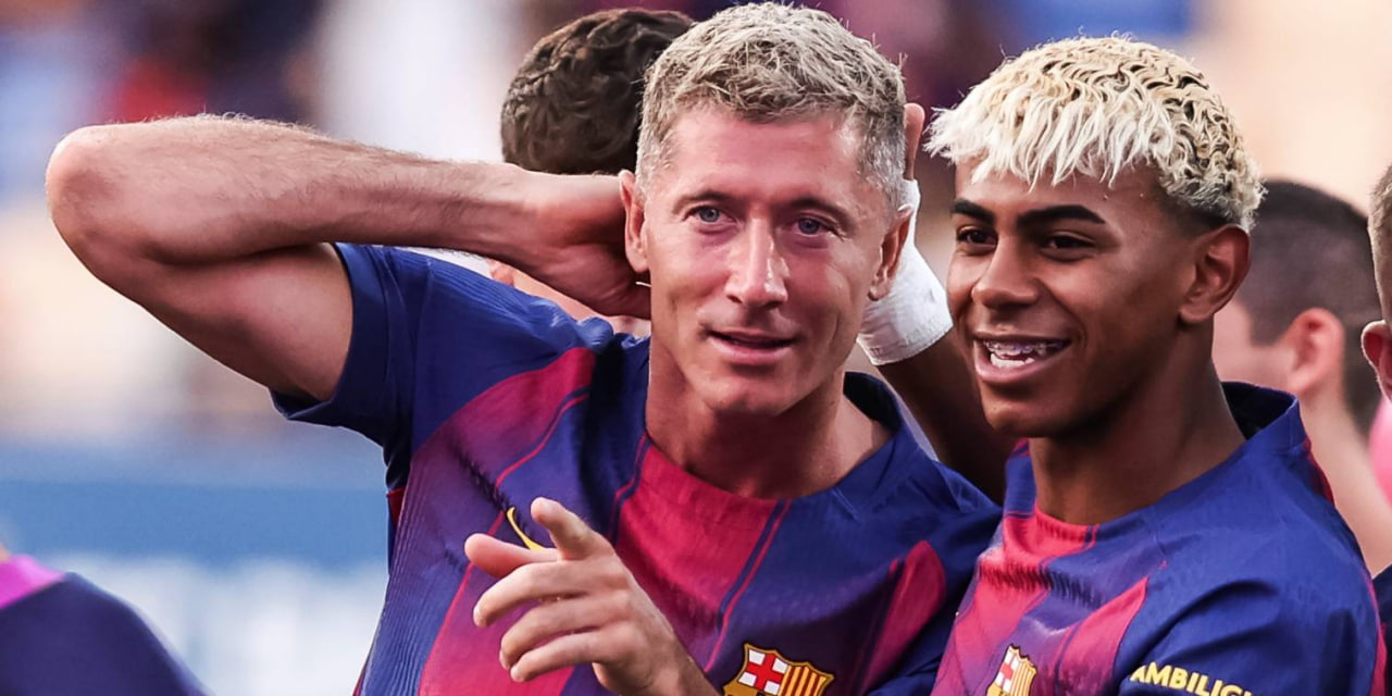 روبرت لواندوفسکی - لامین یامال - بارسلونا 