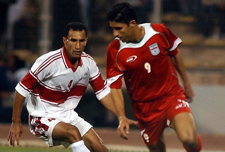 وحید هاشمیان در دیدار ایران و اردن ۲۰۰۴