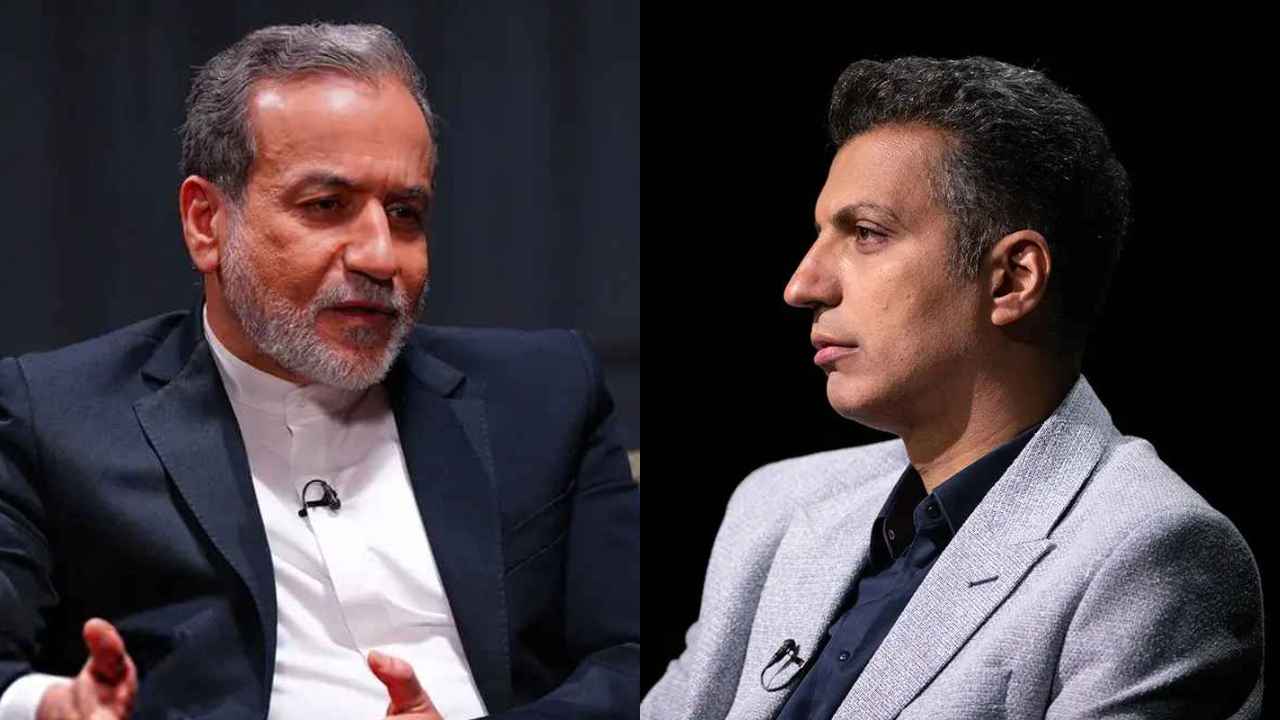 عادل فردوسی پور- عباس عراقچی- گزارشگر فوتبال- وزیر امور خارجه ایران