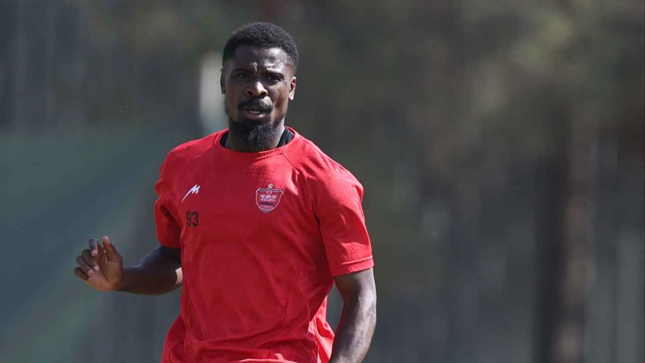 سرژ اوریه- تمرین پرسپولیس- لیگ برتر ایران