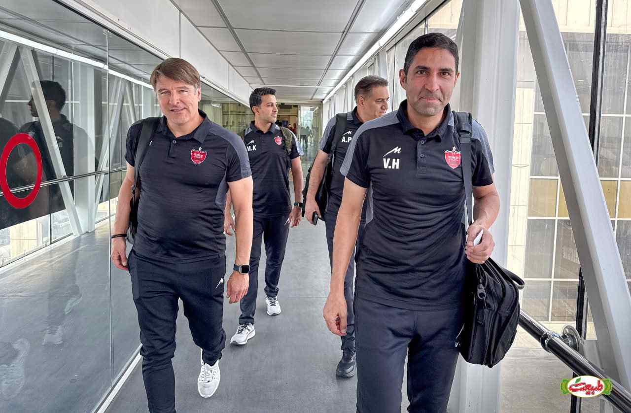 وحید هاشمیان- دستیاران وحید هاشمیان- مربیان پرسپولیس- فرودگاه مهرآباد