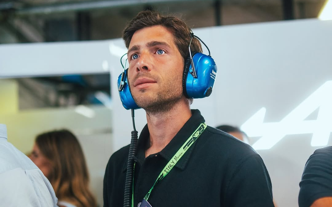 سرجی روبرتو - هافبک اسپانیایی کومو در گاراژ آلپین در گرندپری ایتالیا