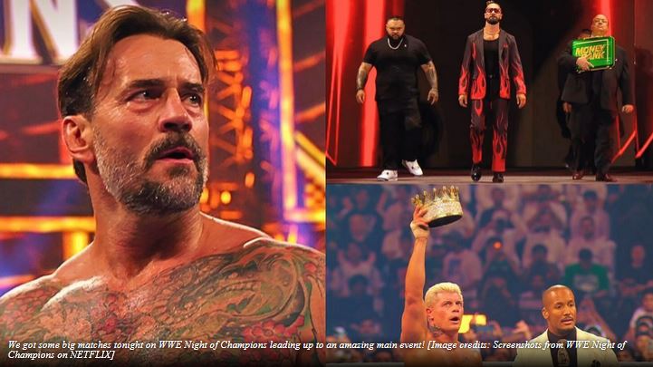سی ام پانک و کودی رودز در رویداد نایت آو چمپیونز 2025 کشتی کج WWE