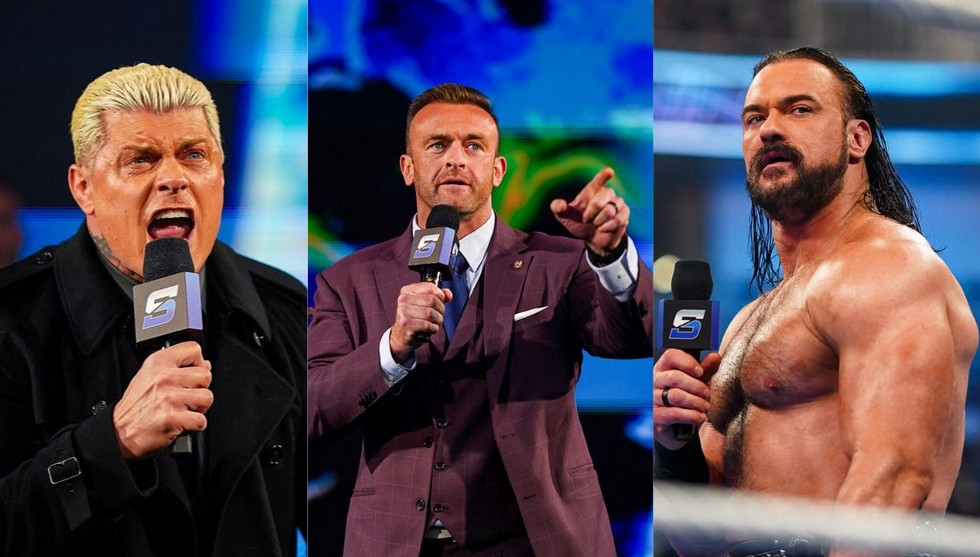 کودی رودز و درو مک اینتایر، ستارگان کشتی کج و WWE در شوی اسمکداون
