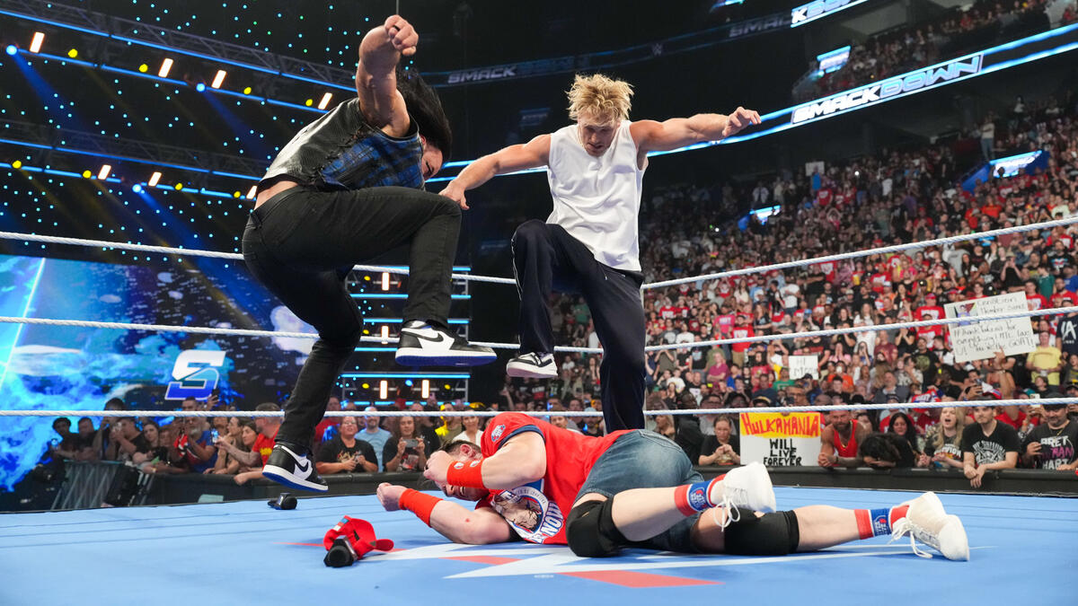 جان سینا، درو مک اینتایر و لوگان پال؛ در شوی کشتی کج اسمکداون WWE