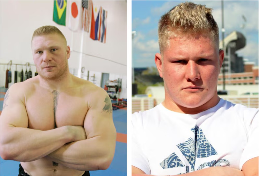 براک لزنر، ستاره کشتی کج و قهرمان سابق WWE و UFC و پارکر بوردو