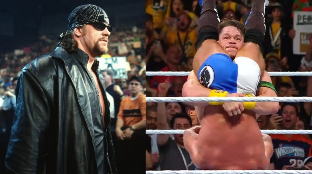 آندرتیکر  و جان سینا از بزرگترین ستارگان تاریخ کشتی کج و کمپانی WWE