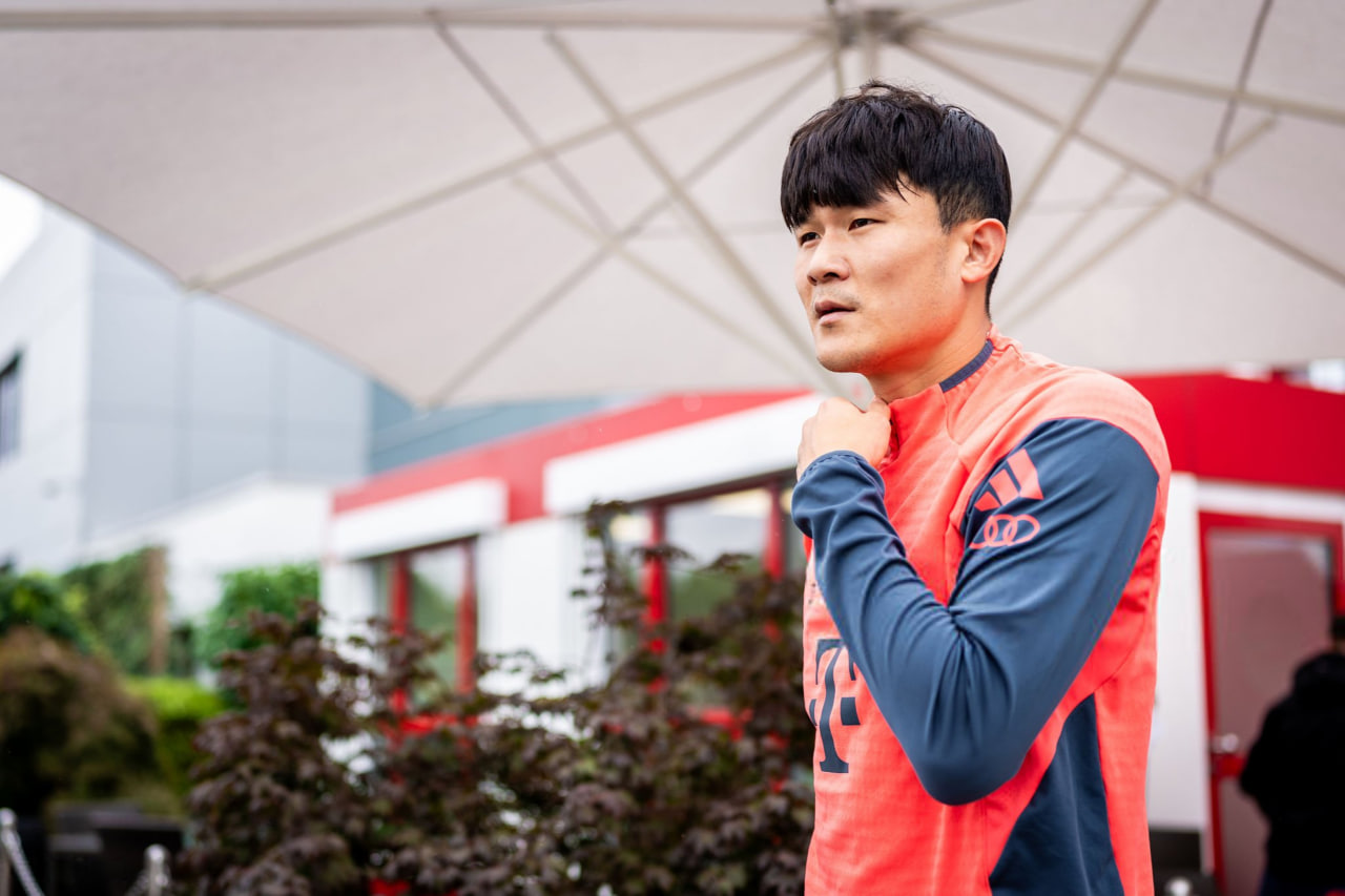 کیم مین جائه در تمرینات بایرن مونیخ؛ سال 2025