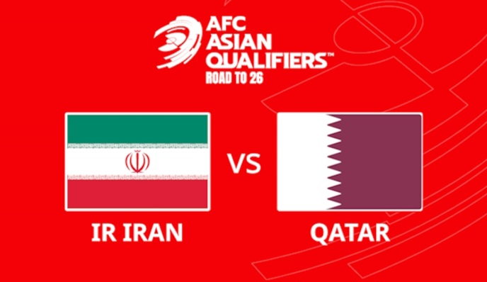 عکس از لوگوهای بازی قطر و ایران