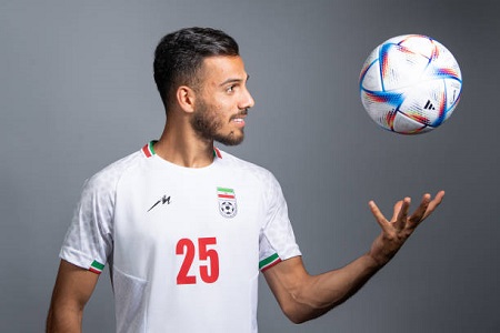 عکس از ابوالفضل جلالی مدافع تیم ملی ایران