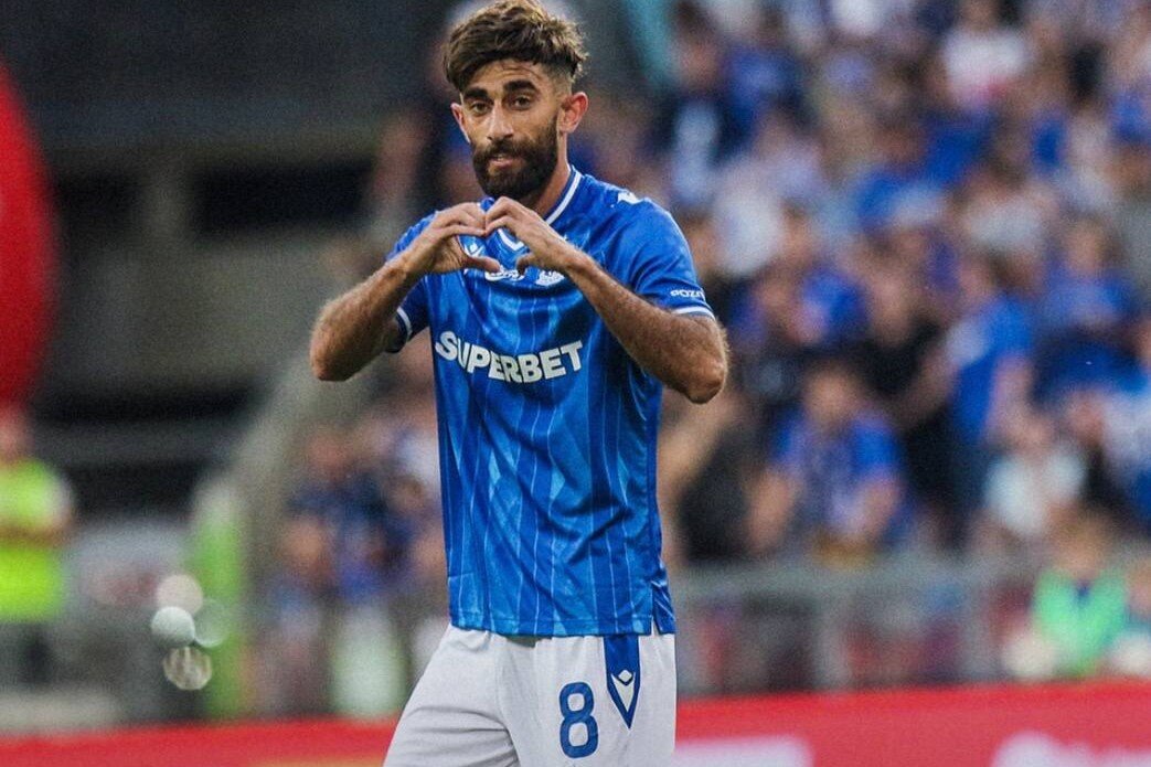 عکس از علی قلی زاده وینگر ایرانی لخ پوزنان