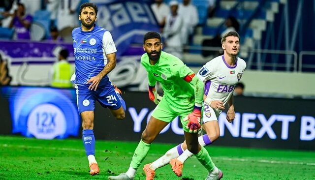 النصر - العین عکس از بازی النصر و العین در لیگ کاپ امارات