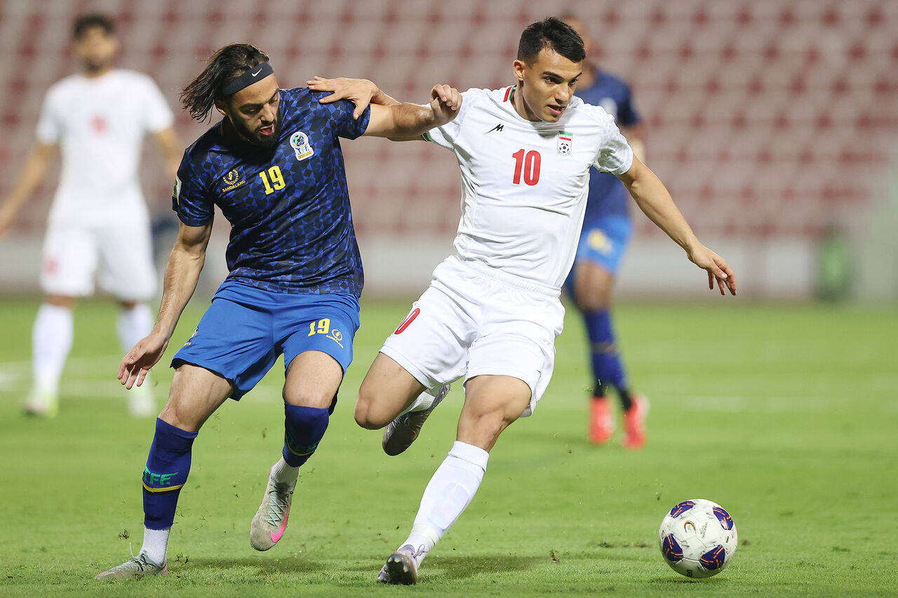 عکس از امیرحسین حسین زاده مهاجم تیم ملی ایران