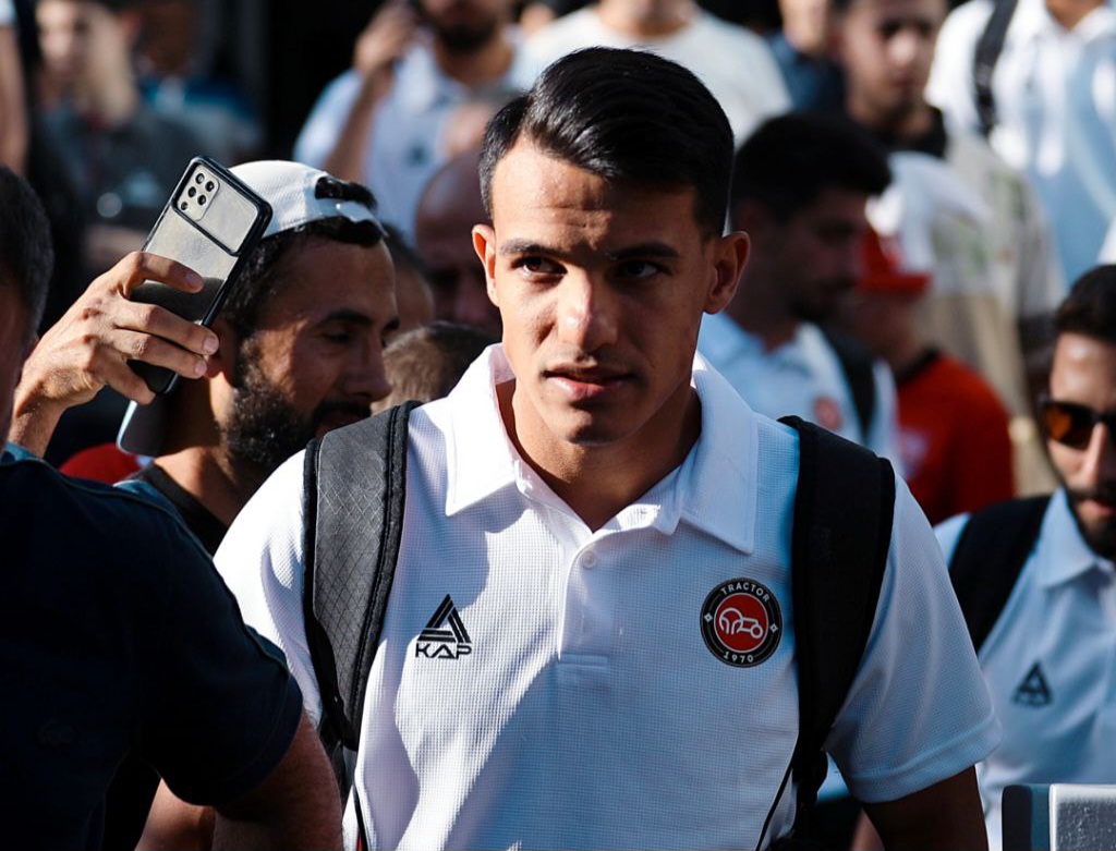 عکس از امیرحسین حسین زاده مهاجم تراکتور پیش از سوپرجام ایران