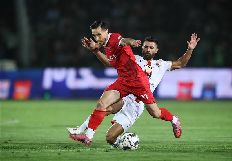 عکس از فرشاد احمدزاده مدافع چپ پرسپولیس