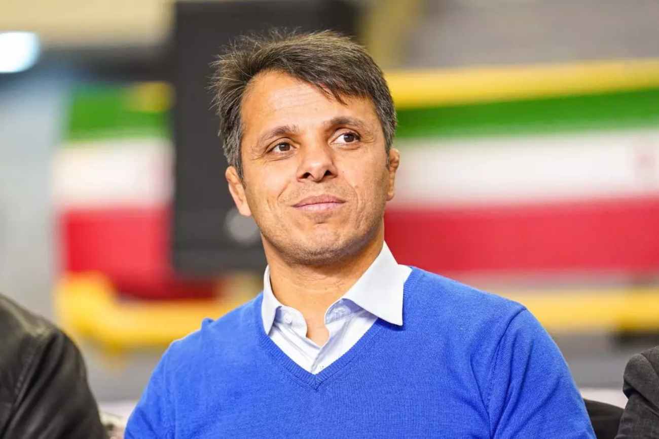 عکس از حسن رنگرز سرمربی تیم ملی کشتی فرنگی