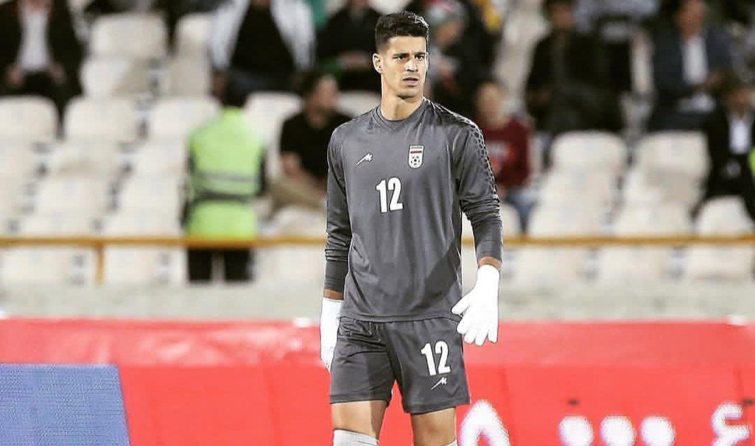 عکس از پیام نیازمند دروازه‌بان تیم ملی ایران