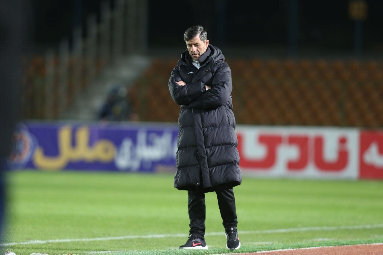 عکس از کریم باقری مربی پرسپولیس