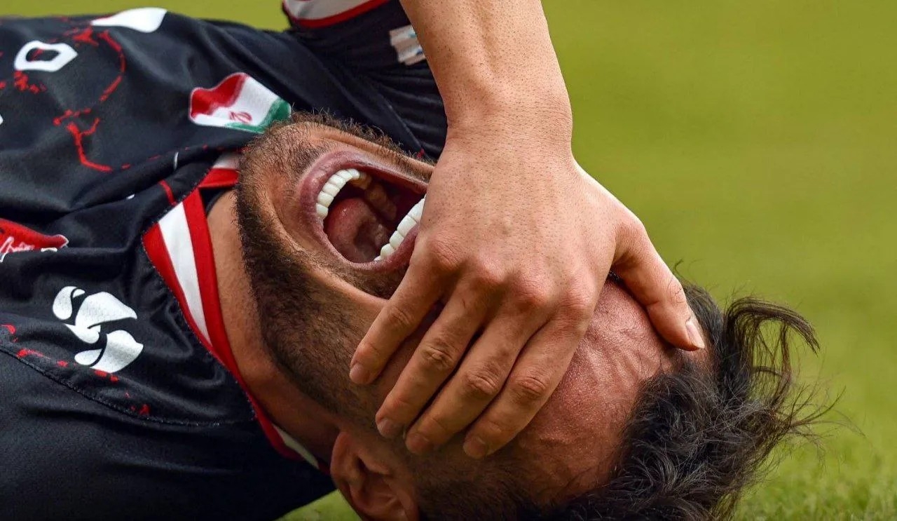 عکس از اوستون اورونوف وینگر مصدوم پرسپولیس