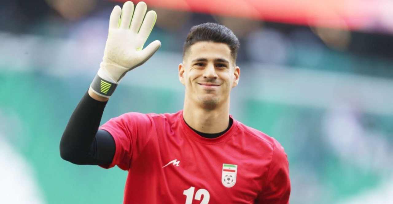 عکس از پیام نیازمند دروازه‌بان تیم ملی ایران