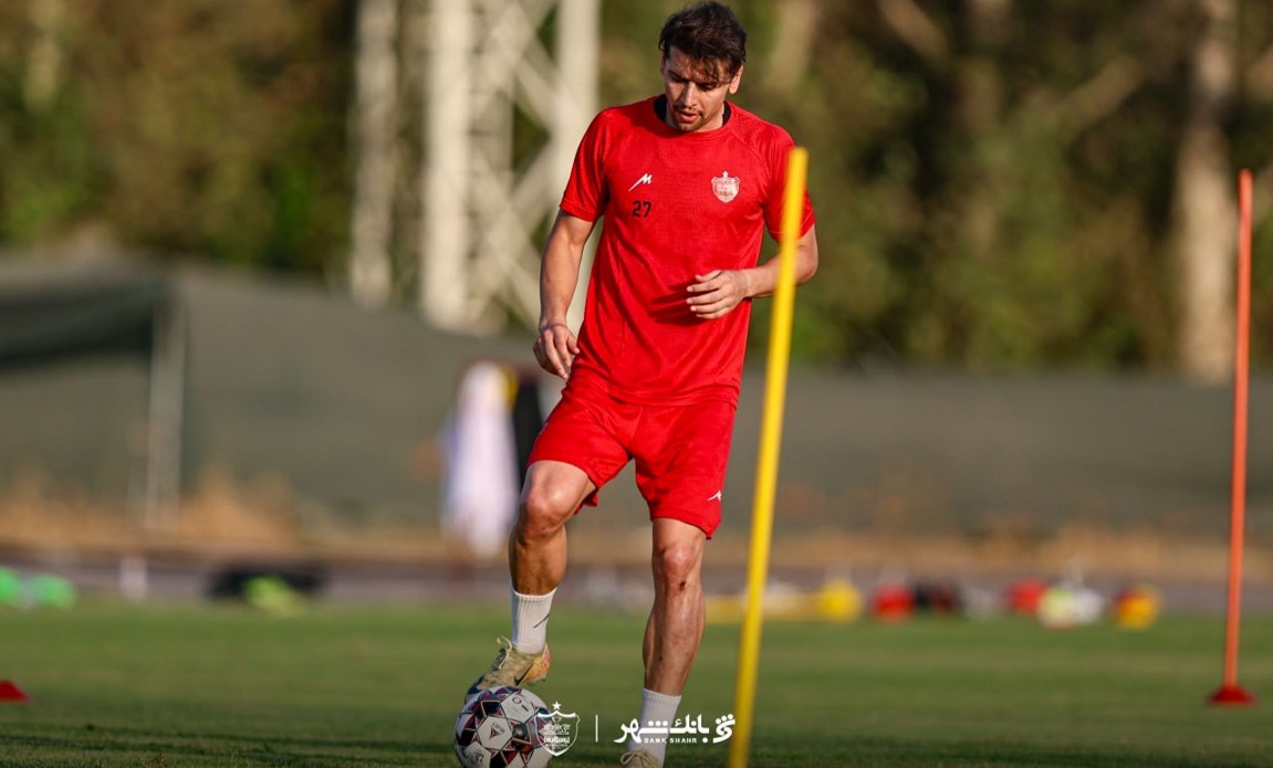 عکس از سعید مهری هافبک پرسپولیس