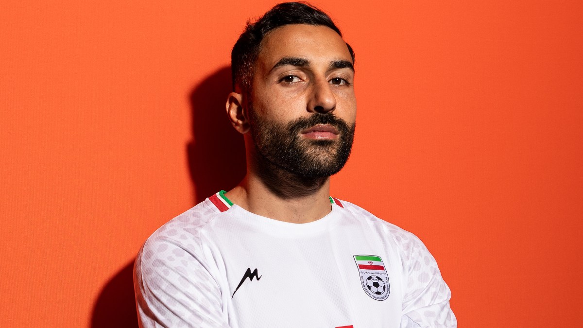 عکس از سامان قدوس هافبک تیم ملی ایران 