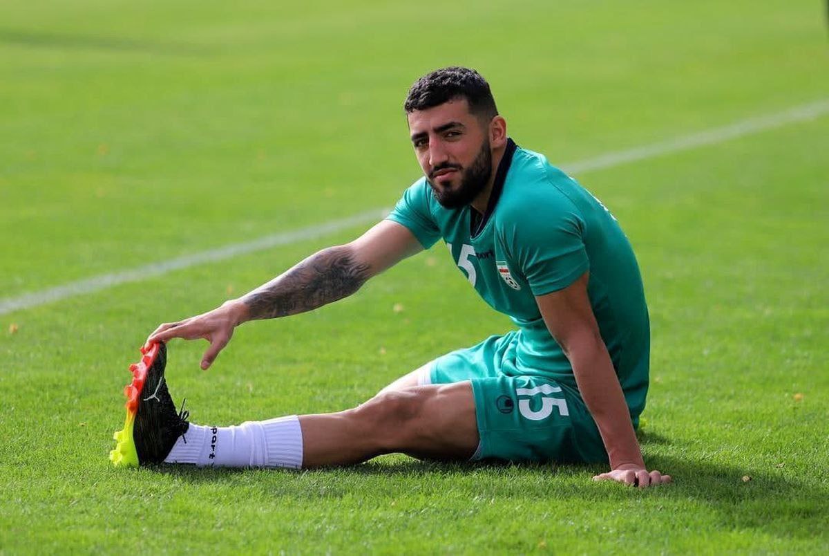 عکس از اللهیار صیادمنش در اردوی تیم ملی