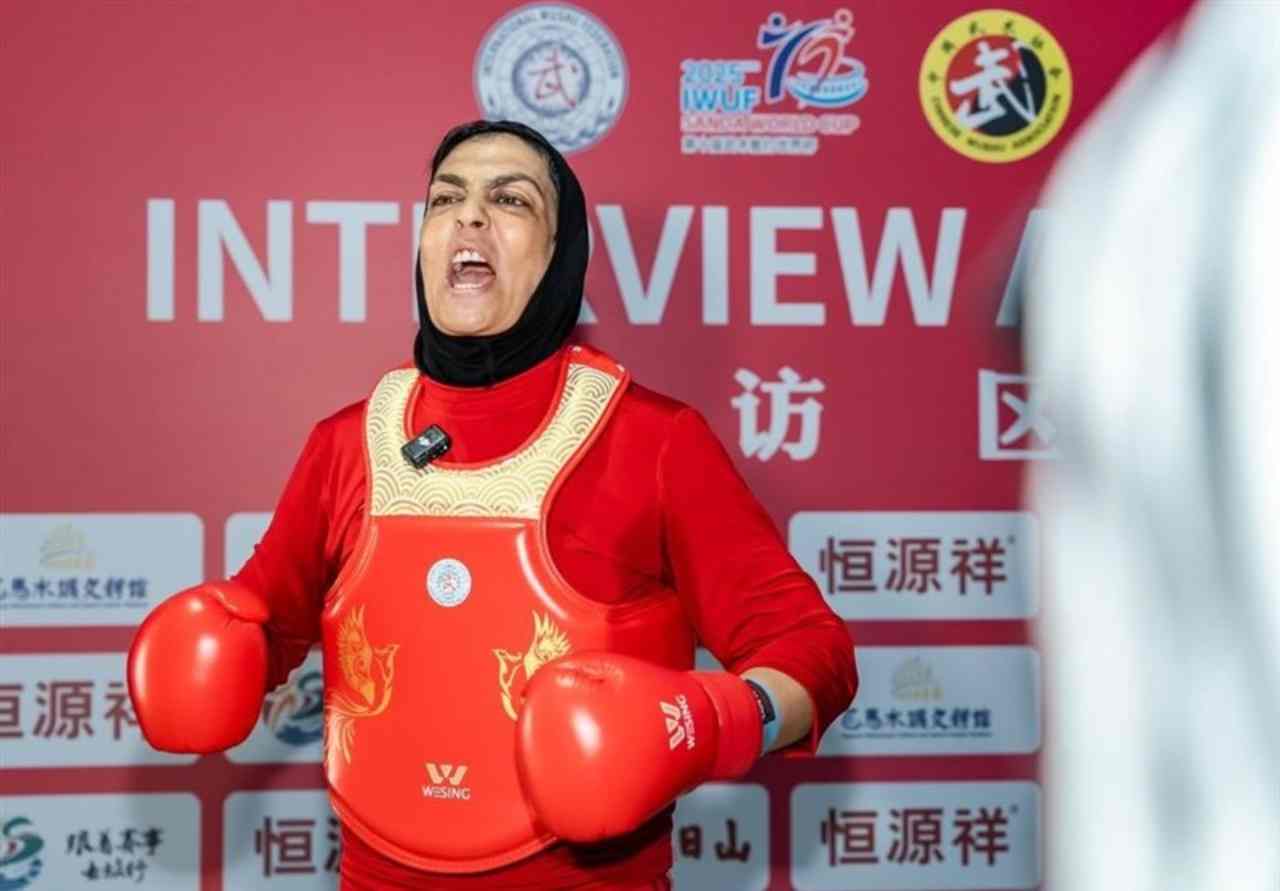 عکس از شهربانو منصوریان ووشوکار تیم ملی ایران