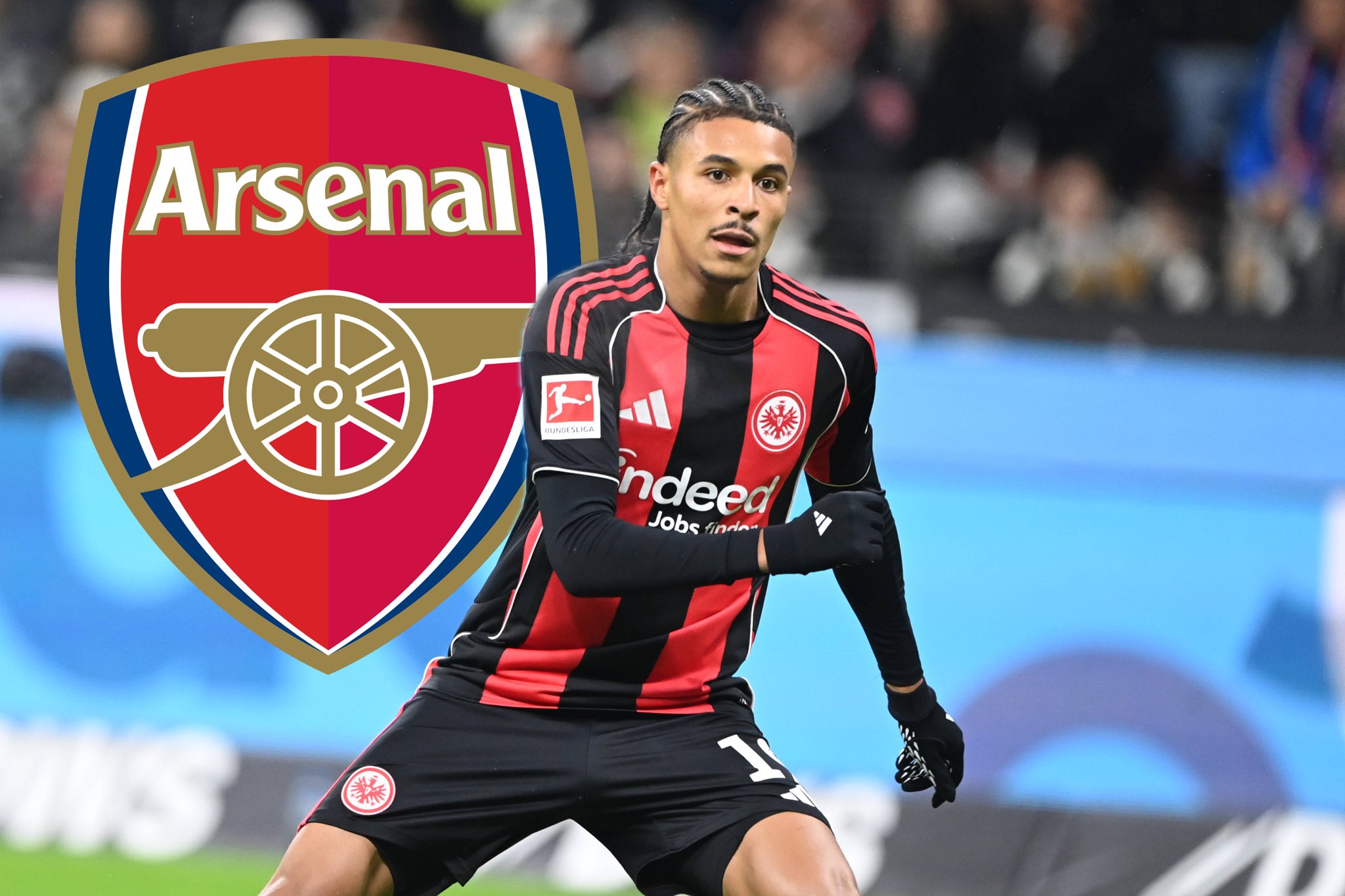 ژان متئو باهویا وینگر فرانسوی در زمین - آینتراخت فرانکفورت